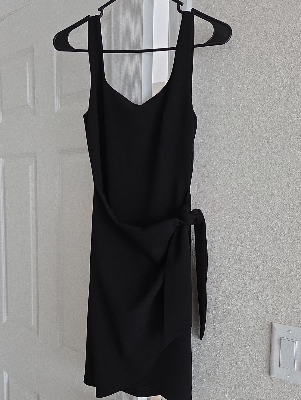 Express Black Wrap-Style Dress